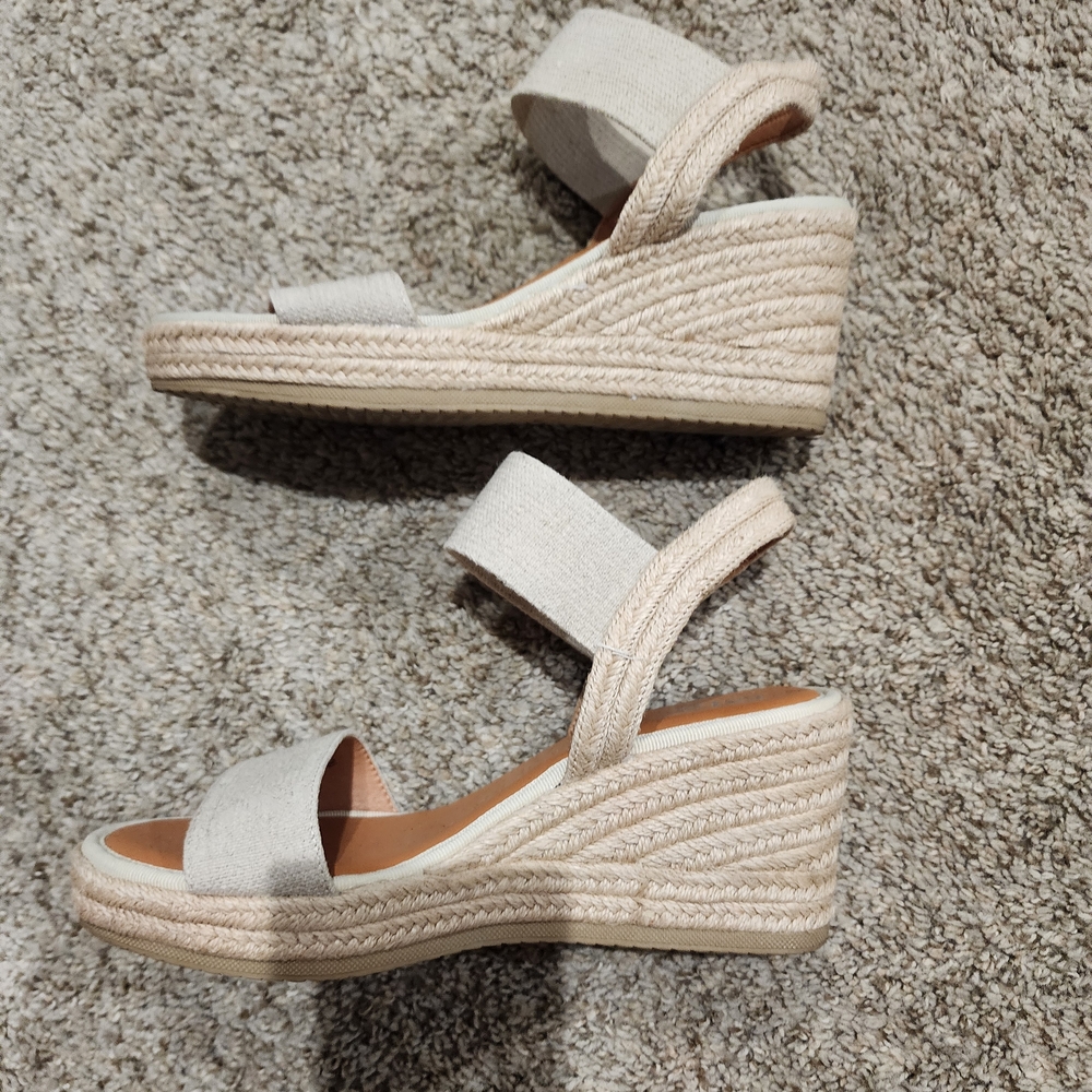 MIA Tan Wedge Sandals